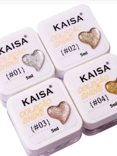 Gel KAISA Coleção Gel KAISA Coleção SHINE | 5ML | Ideal para Nail Art e Acabamentos Perfeitos