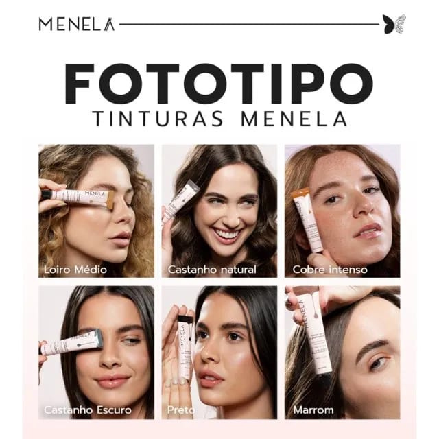 Tintura Profissional para Sobrancelhas Menela - Loiro Médio