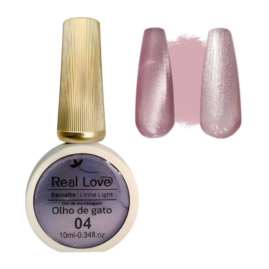ESMALTE EM GEL 10ML - OLHO DE GATO BRILHANTE - REAL LOVE