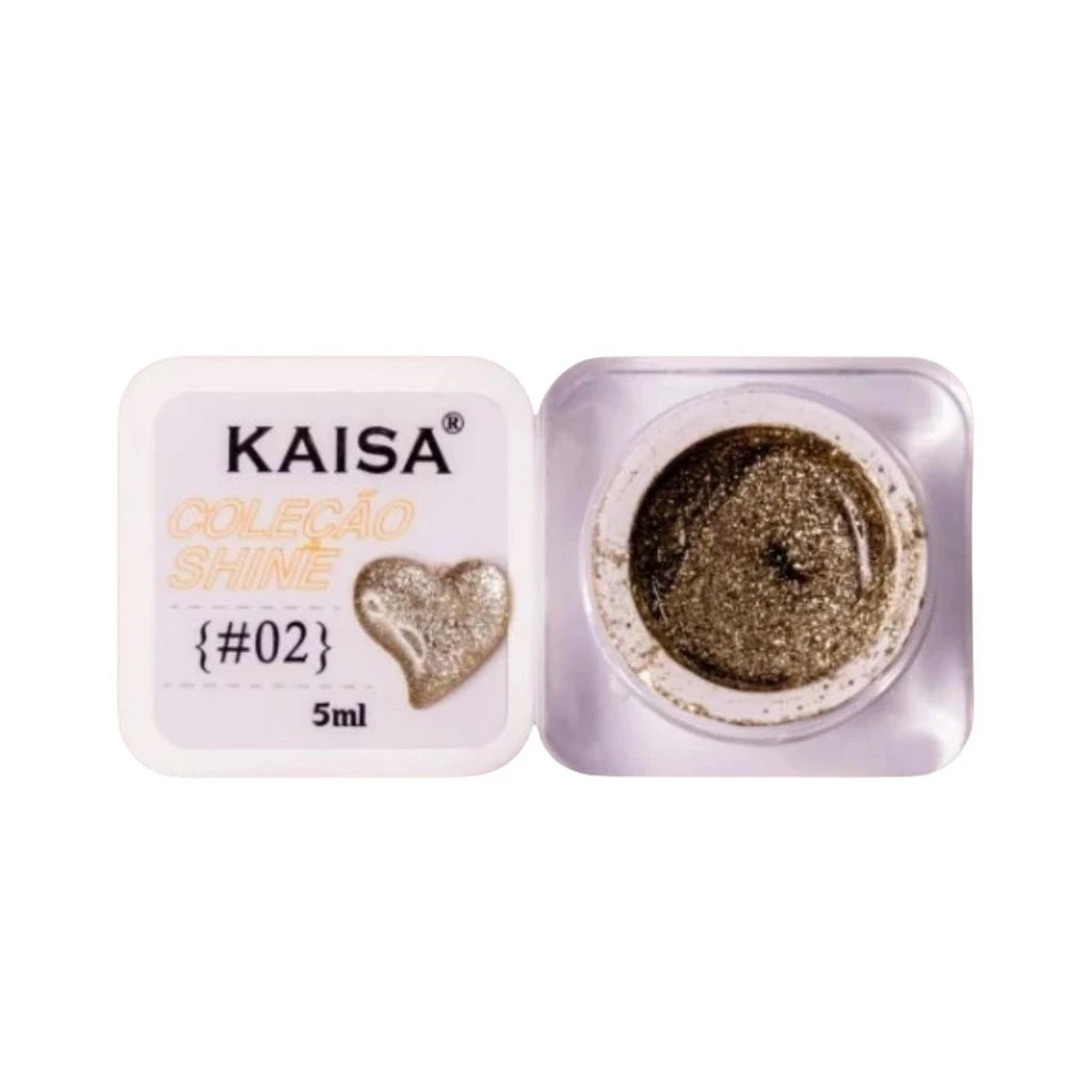 Gel KAISA Coleção Gel KAISA Coleção SHINE | 5ML | Ideal para Nail Art e Acabamentos Perfeitos