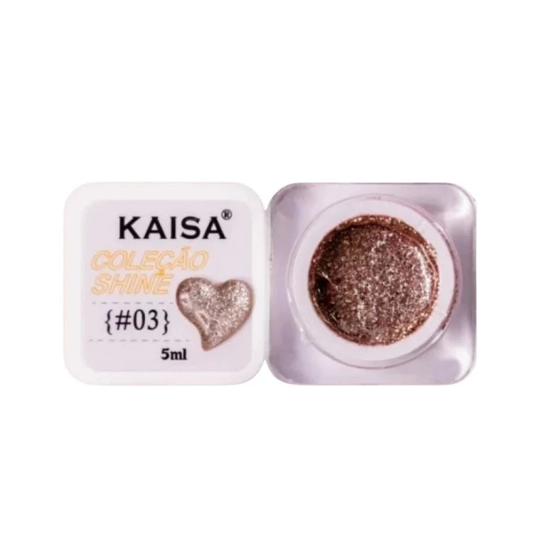 Gel KAISA Coleção Gel KAISA Coleção SHINE | 5ML | Ideal para Nail Art e Acabamentos Perfeitos