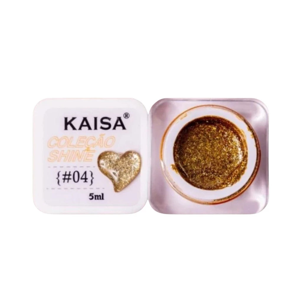 Gel KAISA Coleção Gel KAISA Coleção SHINE | 5ML | Ideal para Nail Art e Acabamentos Perfeitos